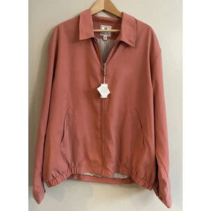 NWT Peter Millar Jacket Teflon Full Zip Coral Salmon Size XXL New